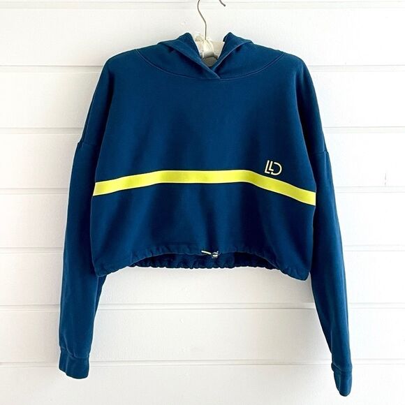 LC Lauren Conrad Crop Hoodie Sweatshirt Large EUC - Picture 1 of 8